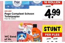 page compleet schoon toiletpapier