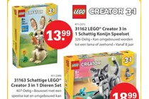 schattige lego creator 3 in 1 dieren set