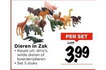 dieren in zak
