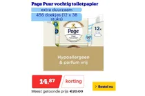 page puur vochtig toiletpapier