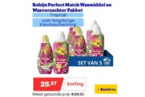 robijn perfect match wasmiddel en wasverzachter