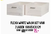 flexa white wash set