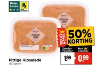 pittige kipsalade