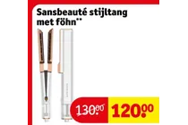sansbeaute stijltang met fohn