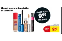 mascara foundation en concealer