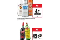 malibu likeur absolut vodka en havana club rum