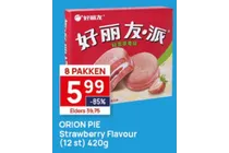 orion pie strawberry flavour