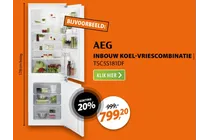 inbouw koel vriescombinatie