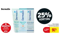 dermolin face wash dagcreme en nachtcreme