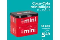 coca cola miniblikjes