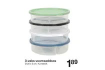 3 vaks voorraaddoos
