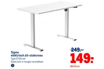 elektrisch zit stabureau