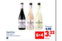cepa divisa rioja tinto blanco of rosado