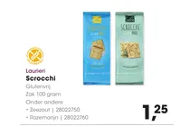 scrocchi gluten free crackers