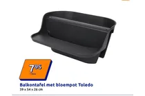 balkontafel met bloempot toledo