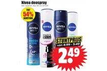 nivea black white invisible original deospray