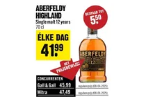 aberfeldy highland single malt whisky 12 years