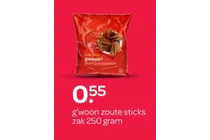 g woon zoute sticks