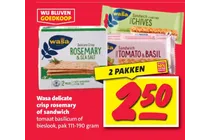wasa delicate crisp rosemary sea salt