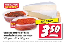 verse roombrie of filet americain