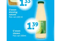 g woon dressing naturel