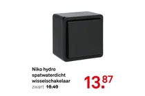 niko hydro spatwaterdicht wisselschakelaar