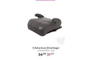 x adventure zitverhoger
