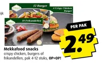 crispy chicken burgers