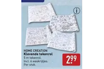 kleverende tekenrol