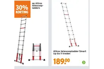 altrex telescoopladder smart up go 11 treden