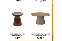 bijzettafel bruin