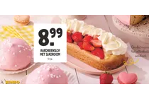 aardbeienlof met slagroom