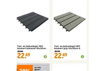 tuin en balkontegel hkc houtnerf antraciet 30x30cm