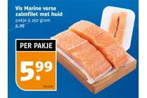 verse zalmfilet met huid