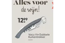 vacu vin dubbele kurkentrekker