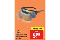 sportbril met verwisselbare glazen