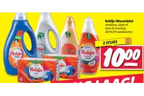 robijn wasmiddel vloeibaar pods of klein krachtig
