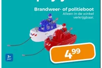 brandweer of politieboot