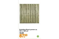 schutting royal grenen