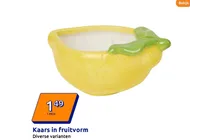 kaars in fruitvorm