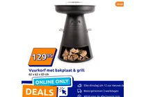 vuurkorf met bakplaat grill