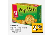 pop pan spring onion chive crackers