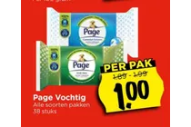 page vochtig doekjes