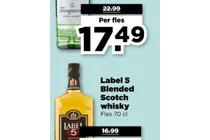 label 5 blended scotch whisky