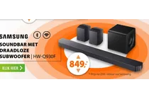 soundbar met draadloze subwoofer