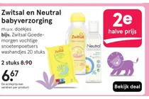 zwitsal goede morgen vochtige snoetenpoetsers washandjes