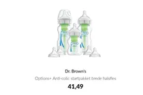 options anti colic startpakket brede halsfles