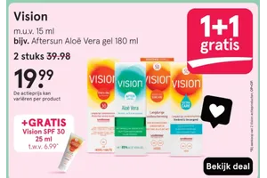 Vision zonnebrandcrème aanbieding