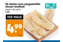 vis marine verse pangasiusfilet citroen knoflook