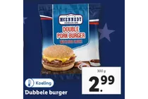 double pork burger